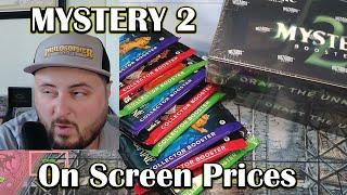 Mystery Booster 2 DOUBLE box Opening -  MTG - On Screen Prices - INSANE