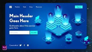 Design a Cryptocurrency Landing Page in Adobe XD