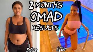 OMAD RESULTS (2 MONTHS)BEFORE & AFTER  #Shorts #omad #intermittentfasting