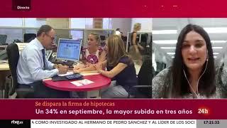 iAhorro en Canal 24h | Laura Martínez habla sobre el incremento de firmas de hipotecas en España