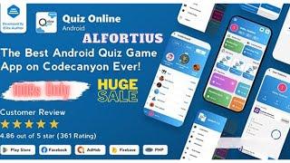 Quiz app with Admin Panel Source Code | Only ₹100 | Alfortius