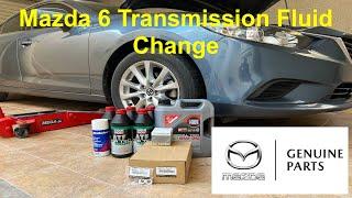 2018 Mazda 6 Skyactiv 2.5L 4 Cyl Transmission Fluid Change and Filter