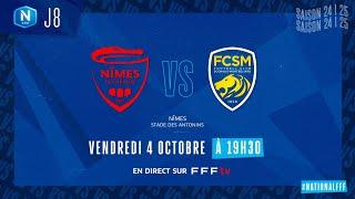 J8 I Nîmes Olympique vs FC Sochaux M en replay (1-1) I National FFF 2024-2025