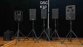 Mid-price Speaker Comparison: RCF ART710, QSC K12 K10 CP12, JBL EON G2