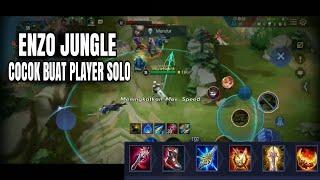 ENZO JUNGLE COCOK UNTUK SOLO PLAYER , DMG PEDESSS !!