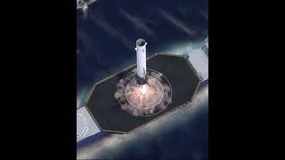 New Glenn's booster incredible ocean landing launch complex 36 at Canaveral, Florida, USA ||