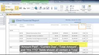 Microsoft Access: Add Totals and Subtotals in a Report