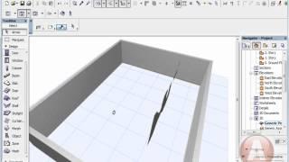 archicad16 плинтус, плитка