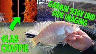 Crappie Fishing Docks Using Side Imaging | Garmin 93sv UHD (INCREDIBLE)