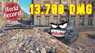 World of Tanks WZ-111 model 5A - 3 Kills 13,7K Damage | NEW WORLD RECORD !