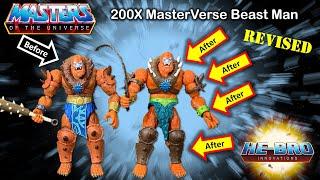 200X Beast Man made from Masterverse Figure - Masters of the Universe Custom figure (Revised video)