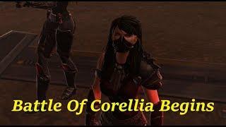 Star Wars The Old Republic - Onslaught Battle Of Corellia Begins!