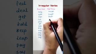 BASE FORM AND PAST TENSE FOR IRREGULAR VERBS.IRREGULAR VERB CONJUGATION.