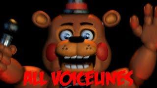 Toy Freddy | All Voicelines with Subtitles | Ultimate Custom Night