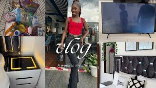 HOME UPDATES; FINALLY BOUGHT MY DREAM TV|| NEW FURNITURE || GROCERY RESTOCK || DAYS IN MY LIFE VLOG