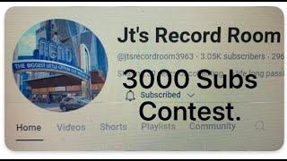 JT's Record Room 3000 subs contest entry  @jtsrecordroom3963 @vinylshawn4757 #vinylcommunity