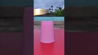 Mini glass  violet colour sand opening tawer cutting/764#viralshort #satisfying #sand