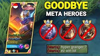 GOODBYE META HEROES!! GRANGER NEW META DESTROYER BUILD WILL MAKE HIM META AGAIN!!(MUST TRY THIS)