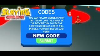 NEW CODE️ | Slaying Simulator | Roblox