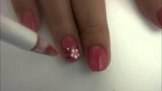 Easy Cherry Blossom Nail Art Tutorial for Short Nails