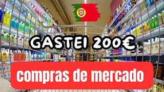 O que dá para comprar com 200€ no mercado em Portugal | compras de mercado