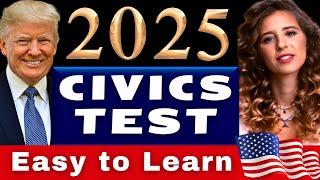 New U.S. Citizenship Test 2025, USCIS 1 to 100 Civics Test Questions and Answers, Ciudadania, Trump