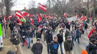 "Neuwahlen jetzt!" Parlament Wien Martin Rutter Megademo 1.3.25