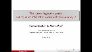 How comparable is life satisfaction data from different surveys? | Alberto Prati