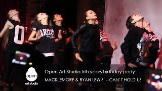 Macklemore & Ryan Lewis  –  Can't Hold Us | Open Art Studio 5th years birthday party | Backstage