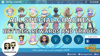 HOW TO UNLOCK ALL SPECIAL COACHES - Battles, Rewards and Trades - Pokemon Scarlet and Violet