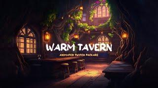 Animated Twitch Package - Warm Tavern - Streamers Overlays