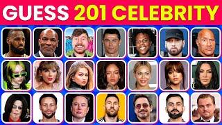 Guess the Celebrity in 3 Seconds | 201 Most Famous People in the World