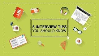 5 Things You Should Know Before a Job Interview