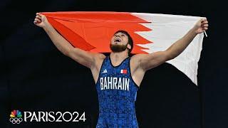 Tazudinov pins Matcharashvili for Bahrain's first wrestling gold | Paris Olympics | NBC Sports