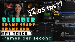 Blender Export frames per second: How to set correct Frames. Why am I exporting 24.05fps??