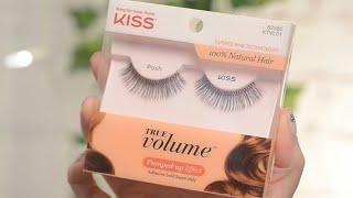 Kiss True Volume Lashes in Posh - Try On & Review | CORRIE V