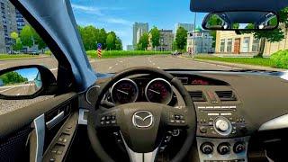 Mazda 3 2010 | City Car Driving | Steering Wheel Gameplay