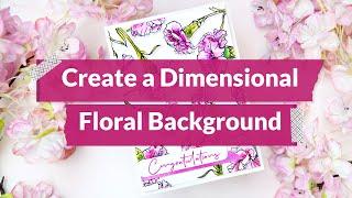 Create a Dimensional Floral Background | Creative Coloring with Erum