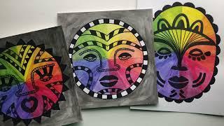 Mask Color Wheel - Art with Ms. Natasha - High School School Art Secondary - Black History Month