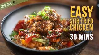 Your Goto Easy Stir-Fried Chicken Meal! Asian Style