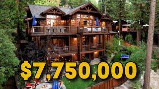 Touring a $7,750,000 MOUNTAIN MANSION in Lake Tahoe, NV