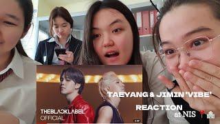 Reacting to Taeyang 'VIBE' ft. Jimin at School 