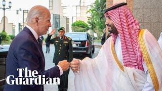 Joe Biden fist bumps Mohammed bin Salman during visit to Saudi Arabia