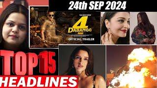 Top 15 Big News of Bollywood | 24th   SEPTEMBER 2024 | Salman Khan , Ramayana, Sunny Deol,Amir Khan