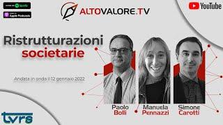 RISTRUTTURAZIONI SOCIETARIE - Paolo Bolli, Manuela Pennazzi, Simone Carotti su Altovalore.tv