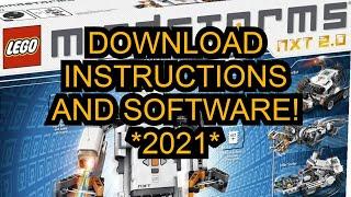 *NEW* How to download Lego Mindstorms NXT 2.0 Building instructions and programming software!