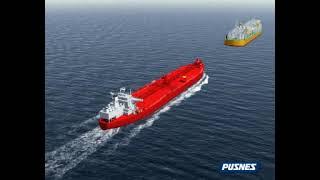 FPSO Tandem Offloading and shuttle Tanker Animation