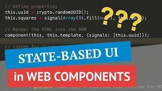 Can I add state-based UI to a Web Component?