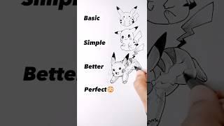 How to Draw Pikachu | Pokemon perfectly?!  #shorts #anime #drawing #pokemon