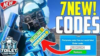 ""UPDATE""ROBLOX EP_76 TOILET TOWER DEFENSE NEW WORKING CODES 2024